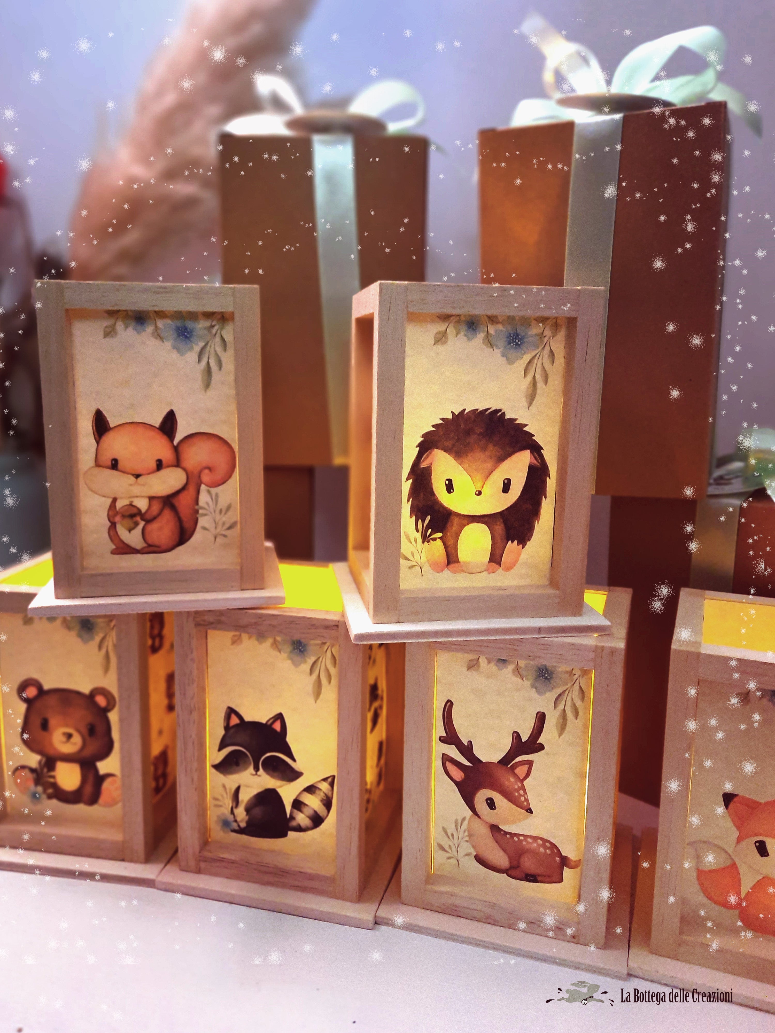 Lanterna Sospesa Albero Della Vita - Bomboniera Matrimonio In Metallo E Legno Con Supporto - Foto 13