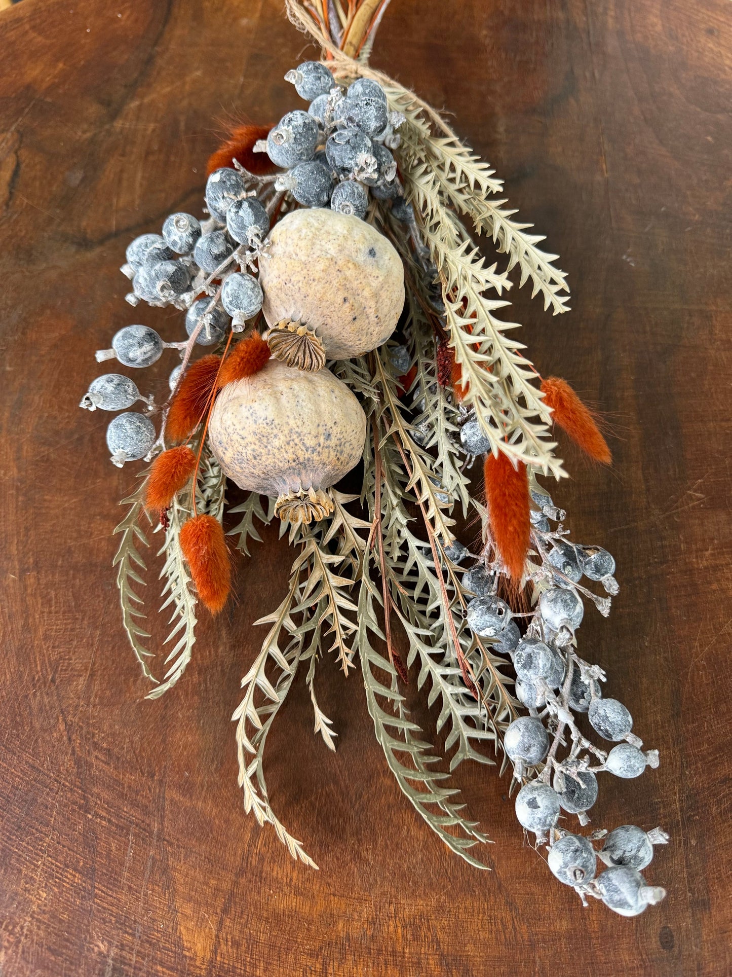 Dried flower bouquet with berries-1