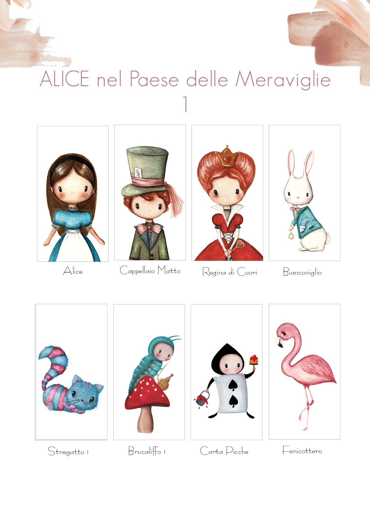 Lampade in Legno Alice nel Paese delle Meraviglie