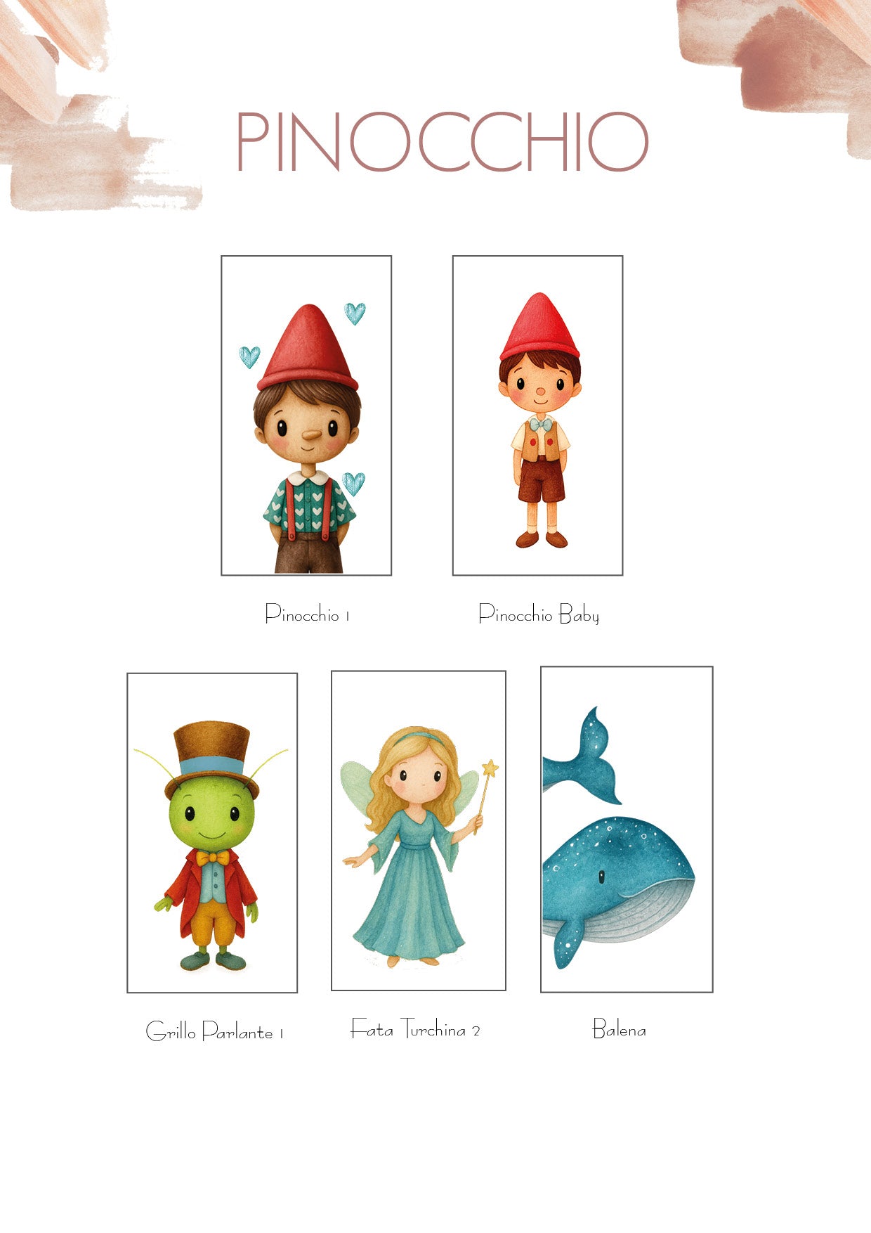 "Pinocchio" Wooden LED lanterns