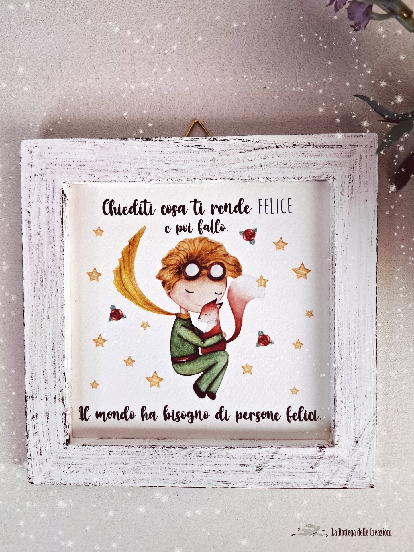 Quadretti CORNICETTE in legno Piccolo Principe 1