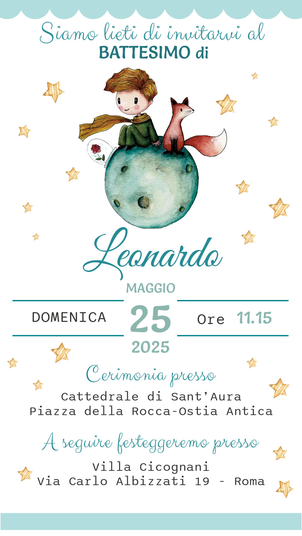 Invito Digitale Piccolo Principe 1