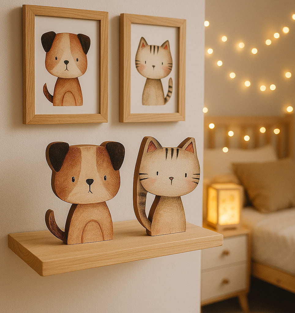 SAGOME in legno CANE e GATTO