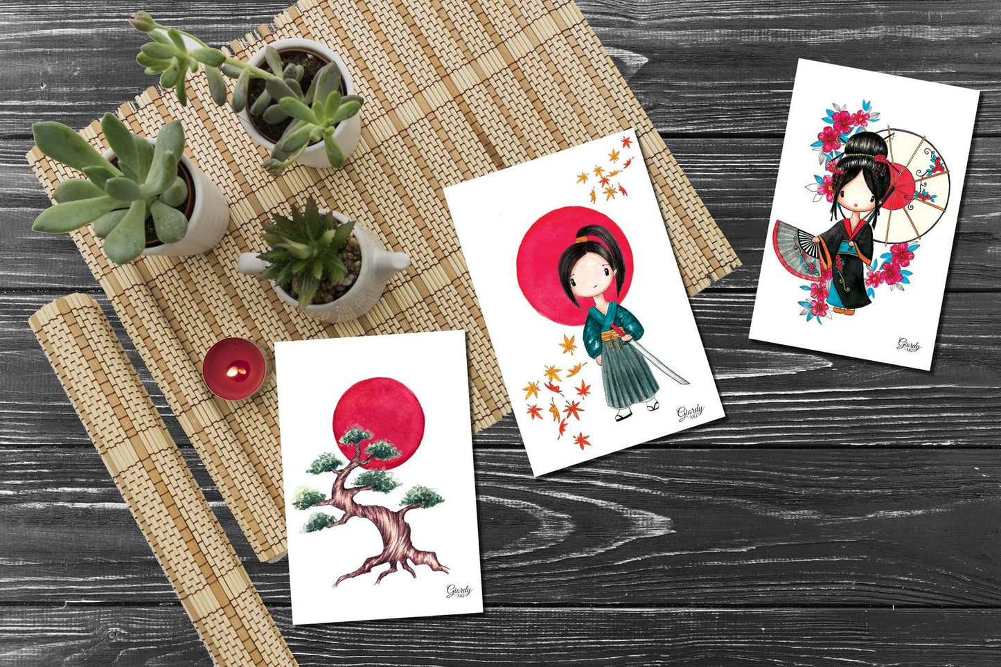 Stampe ILLUSTRAZIONI "Japan" La Bottega delle Creazioni
