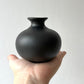 Ceramic design vase - black-2