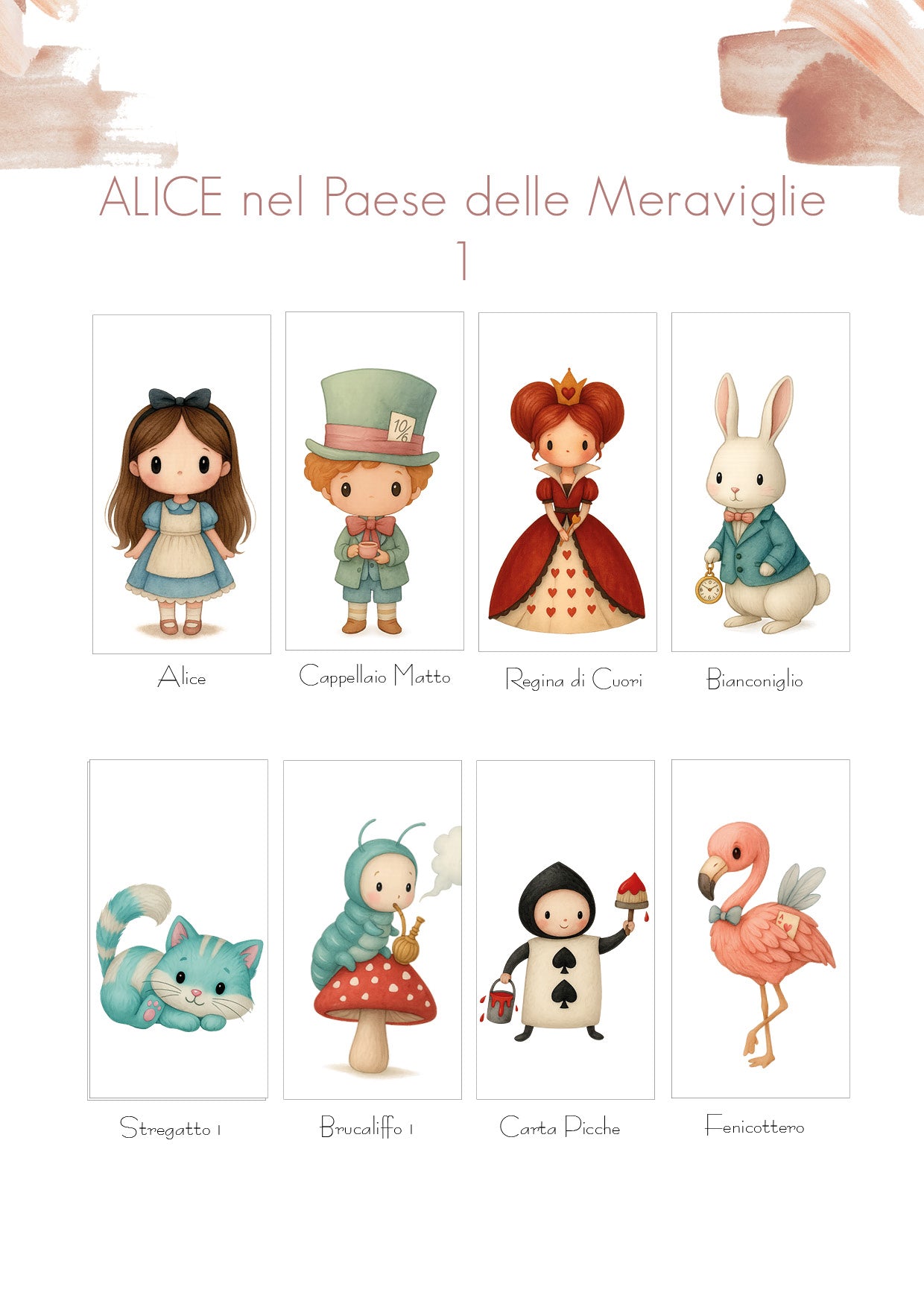 Bomboniere Lanterne Alice nel Paese delle Meraviglie