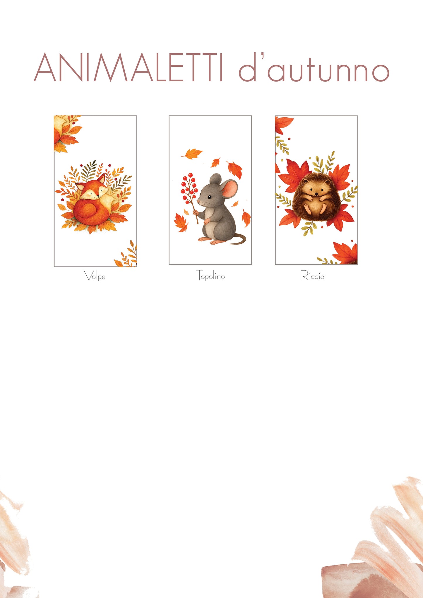 LANTERNE Animaletti D'Autunno