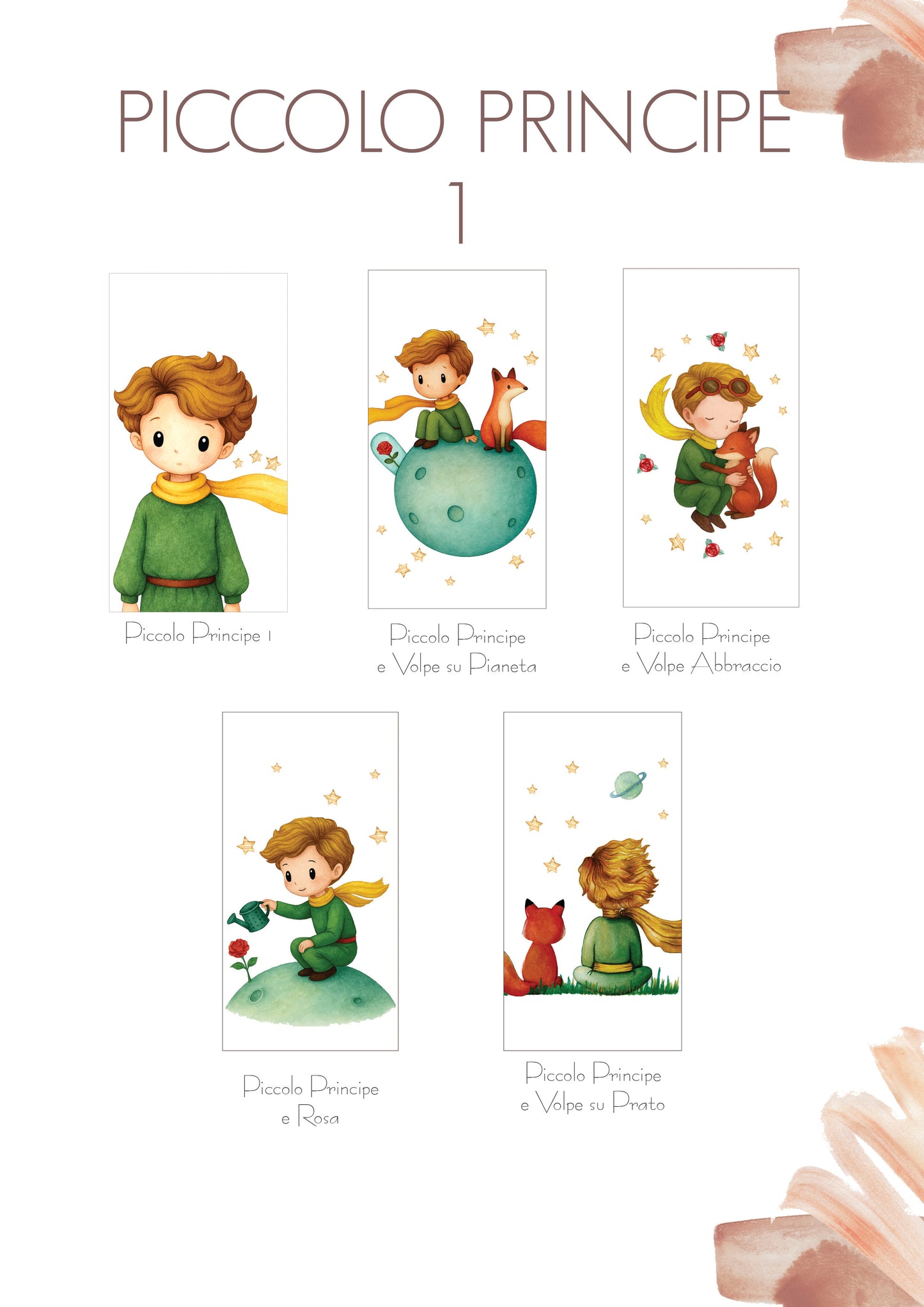 Segnalibri in legno Piccolo Principe 1