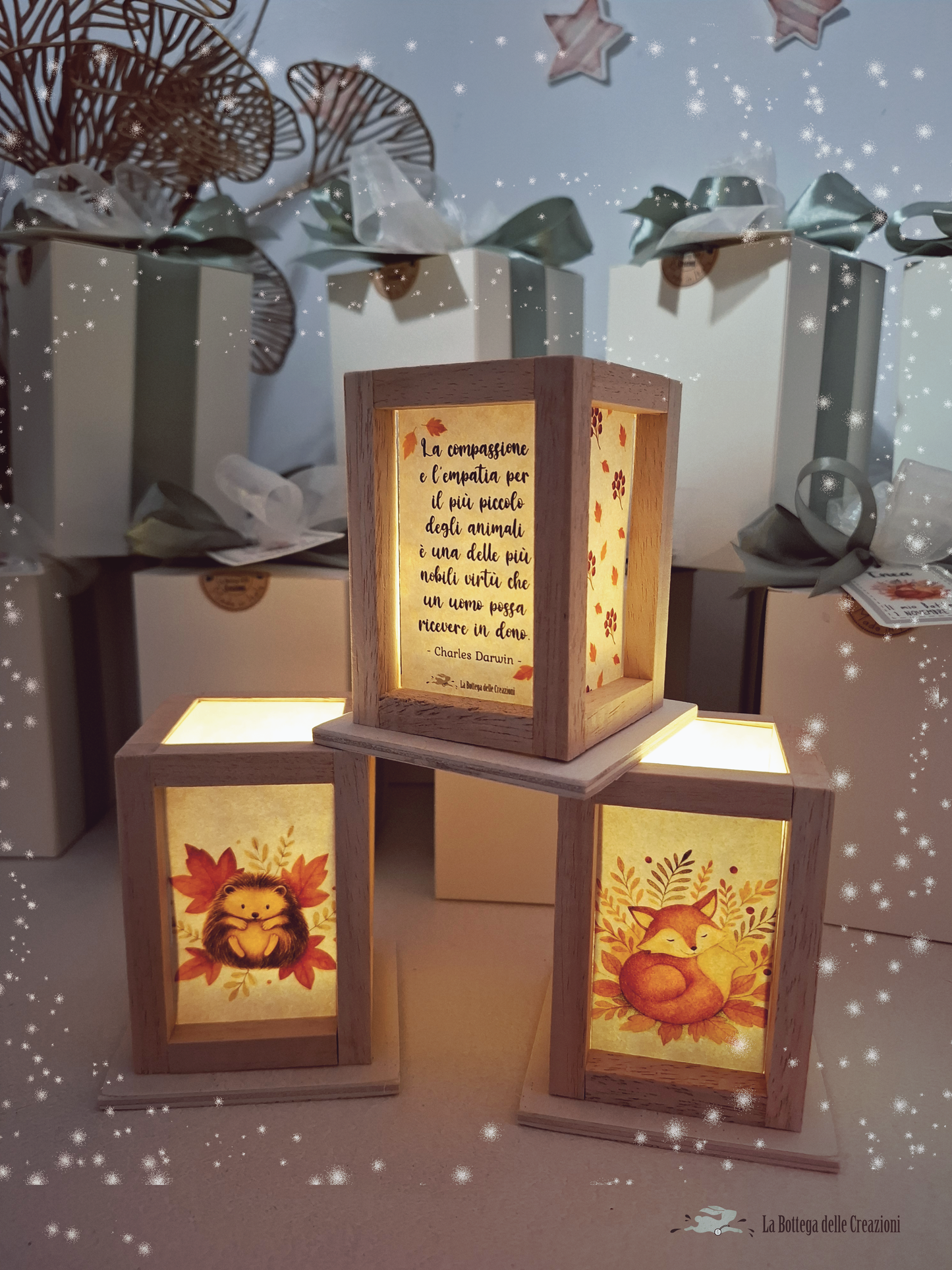 LANTERNE Animaletti D'Autunno