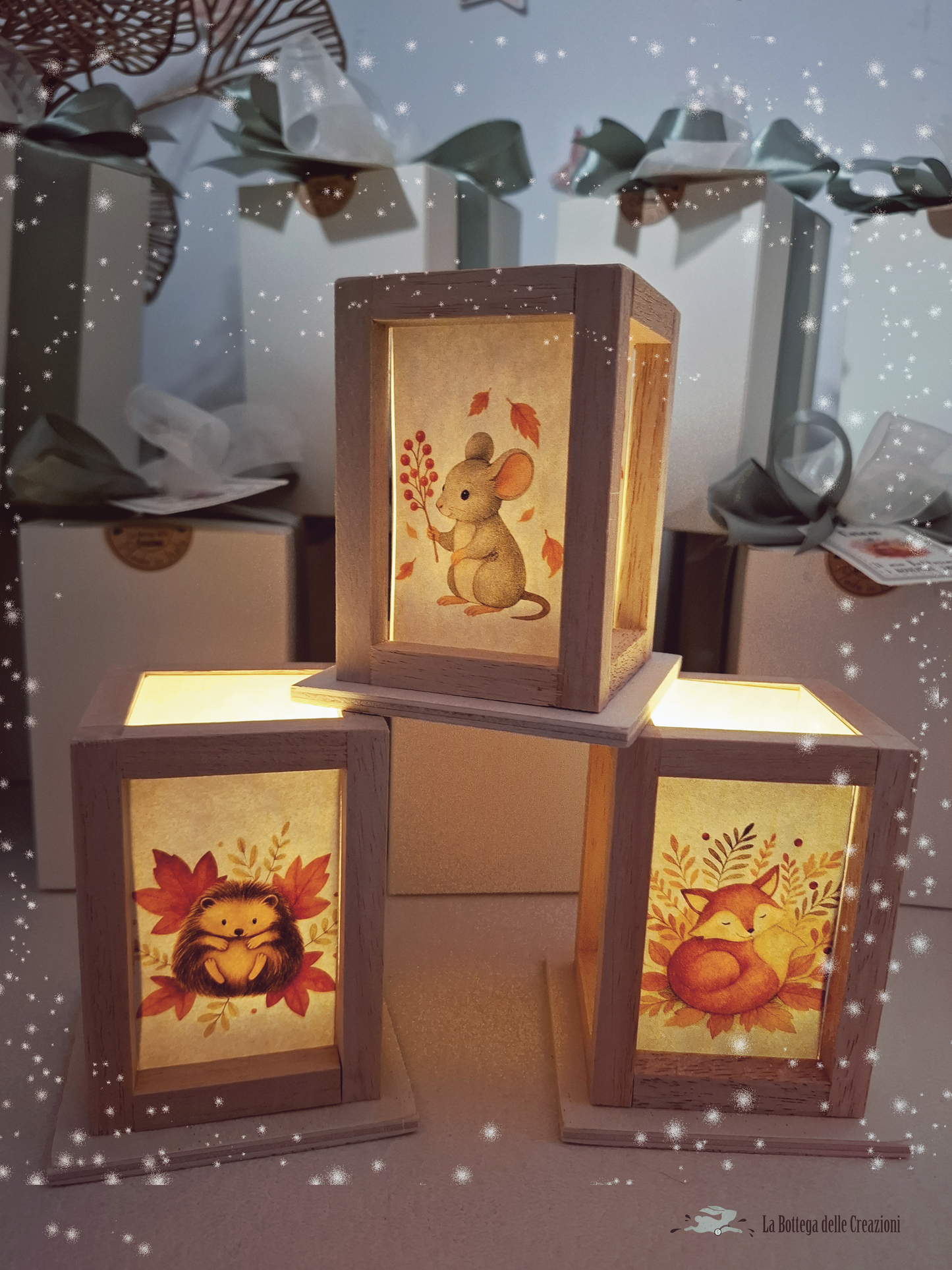 LANTERNE Animaletti D'Autunno
