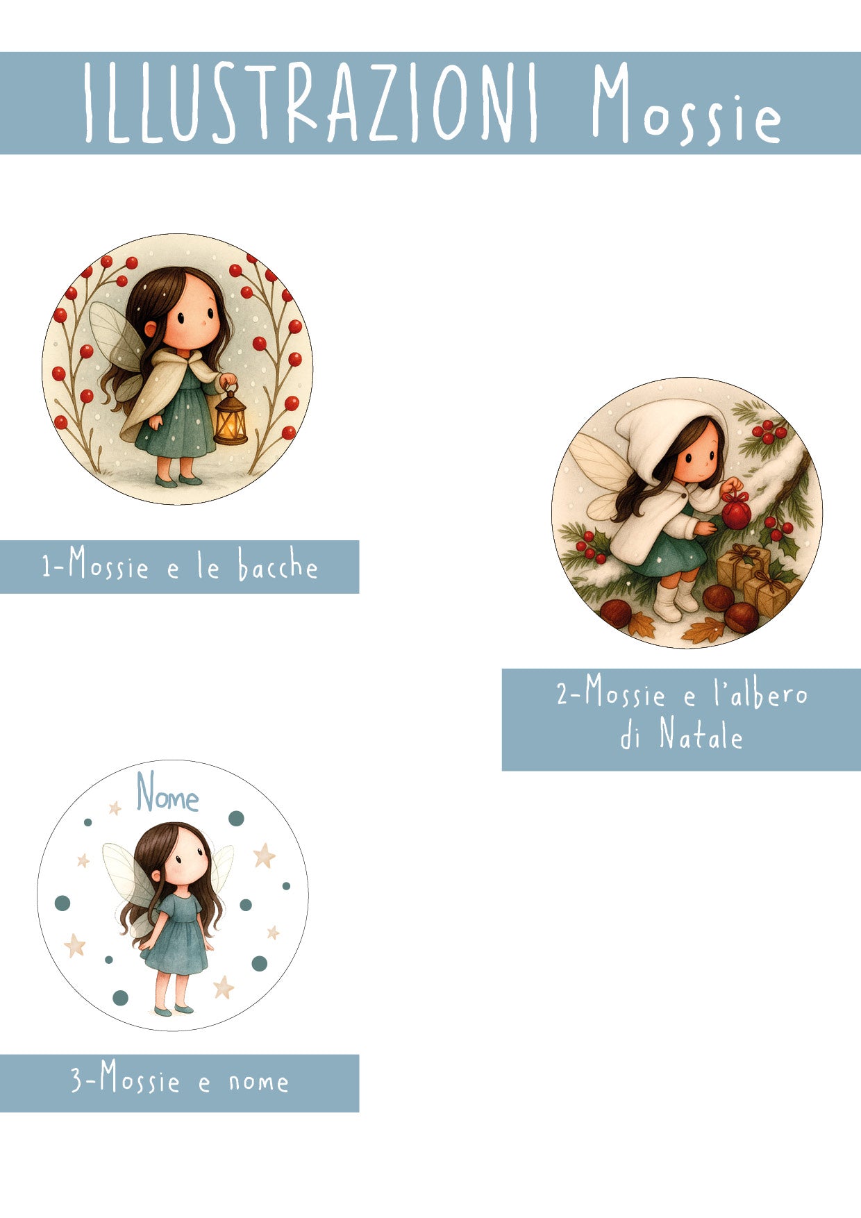 PALLINE DI NATALE Fatine del Bosco