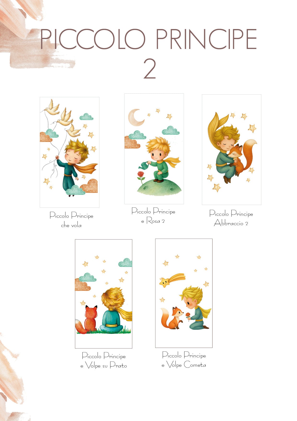 SCATOLINE CARD porta confetti PICCOLO PRINCIPE 2