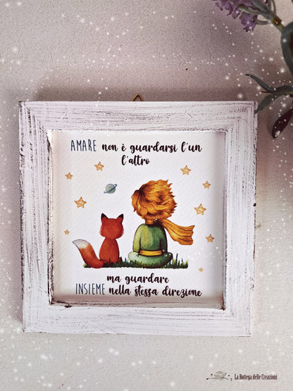 Quadretti CORNICETTE in legno Piccolo Principe 1