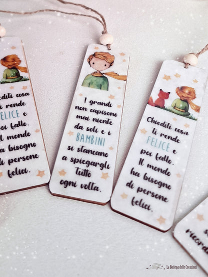 Segnalibri in legno Piccolo Principe 1