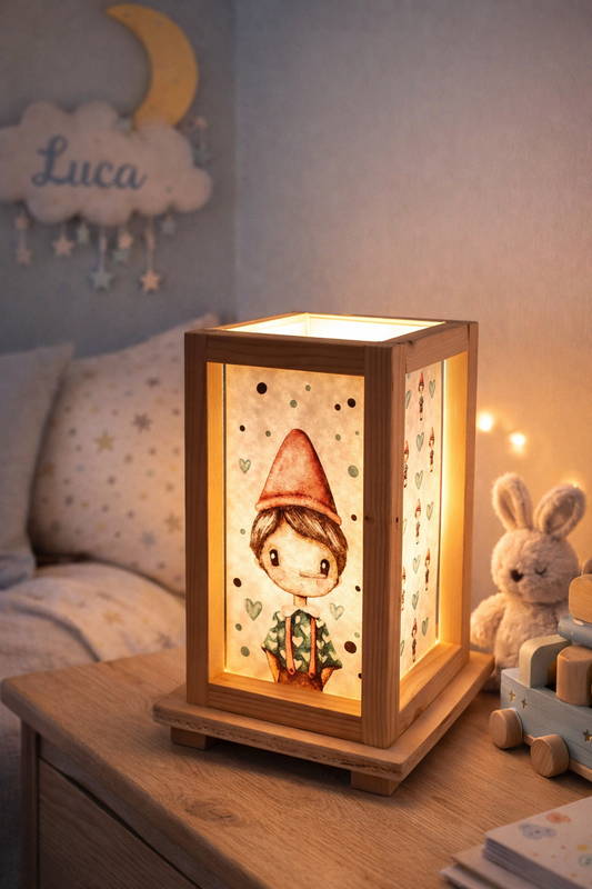 Lampade in Legno "Pinocchio"