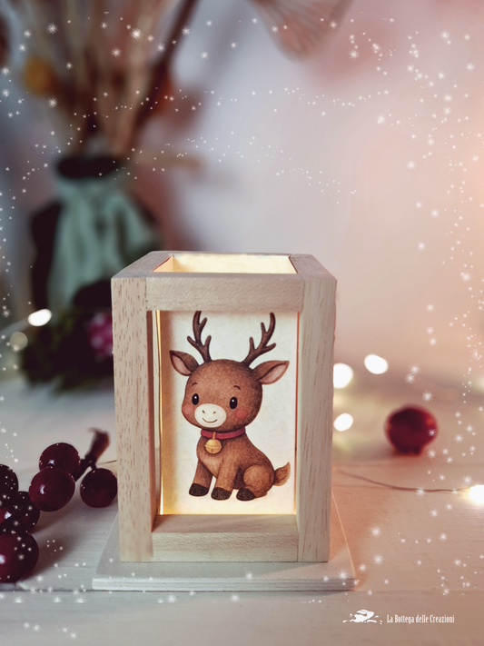 Lanterne in legno LED Natale