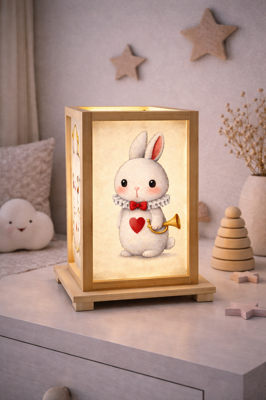 Wooden Lamps Alice in Wonderland 