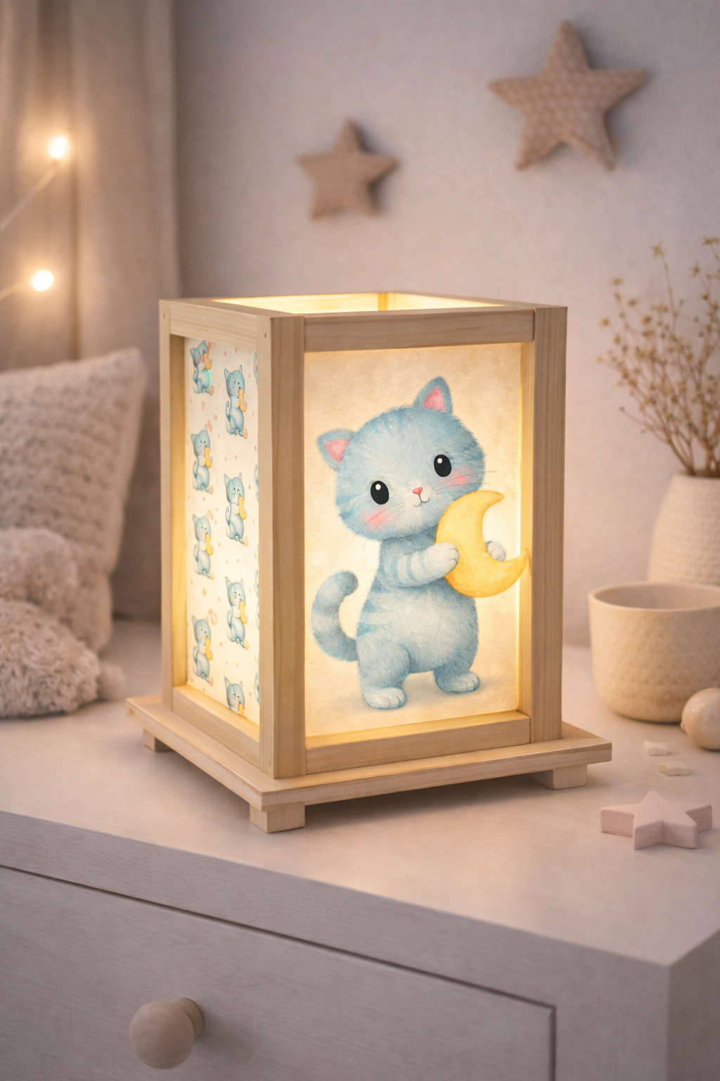 Wooden Lamps Alice in Wonderland 