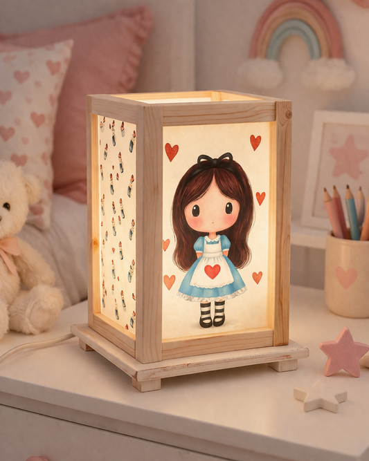 alice nel paese delle meraviglie lampada cameretta