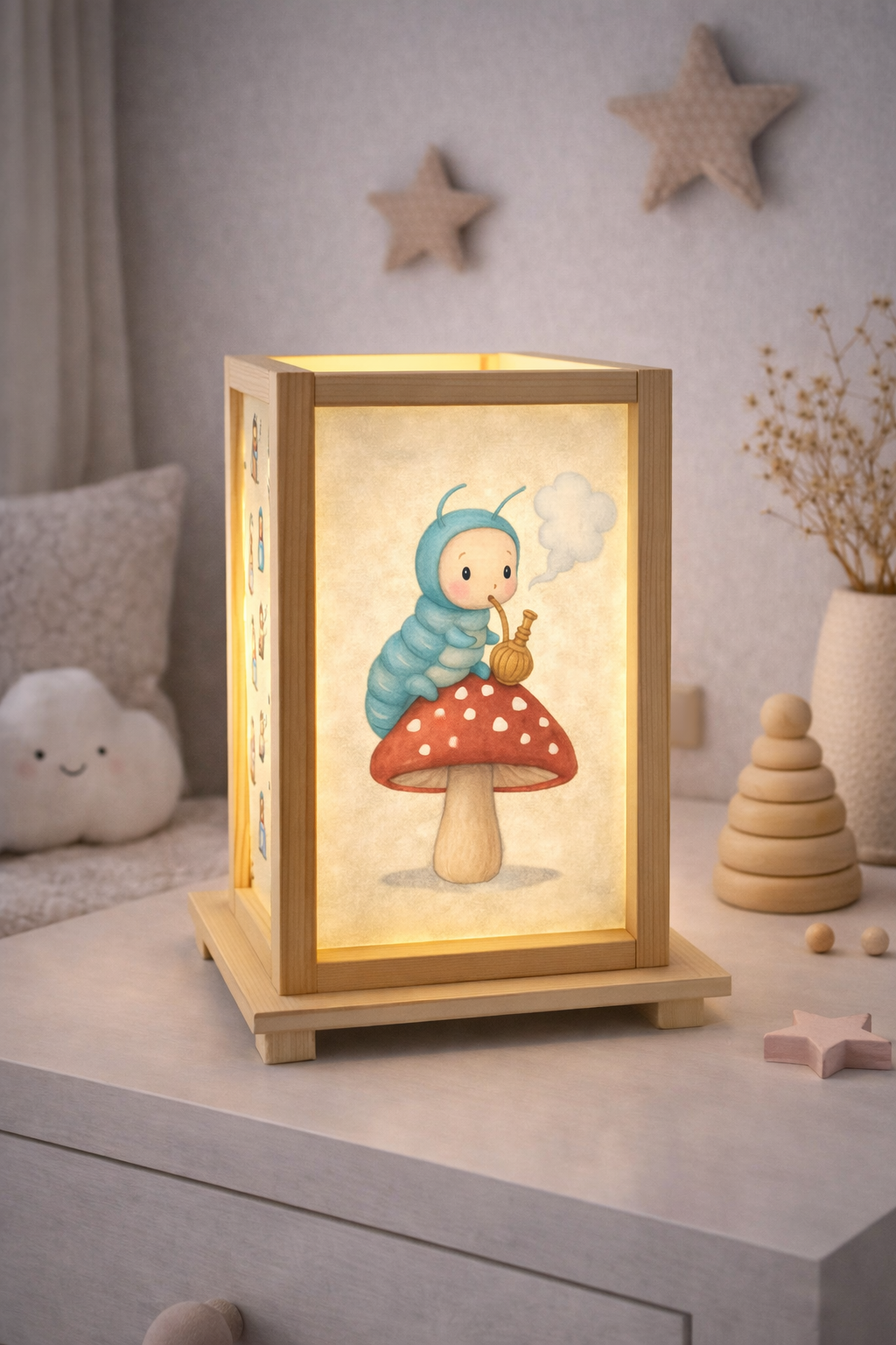 Wooden Lamps Alice in Wonderland 