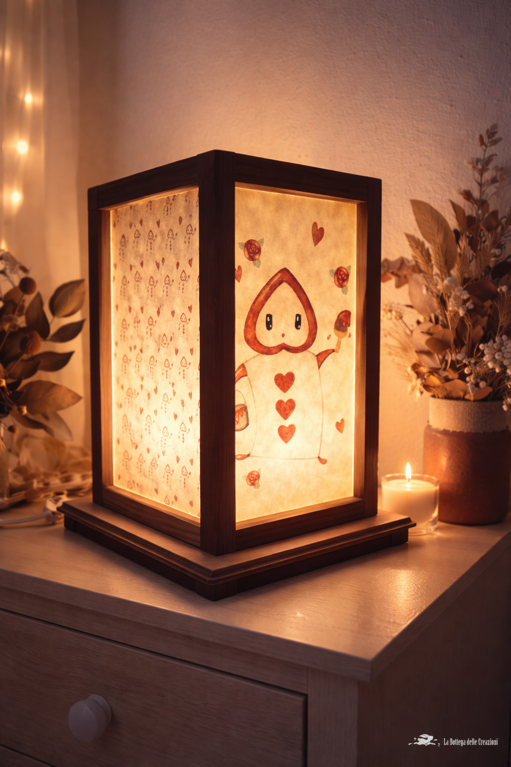 Wooden Lamps Alice in Wonderland 