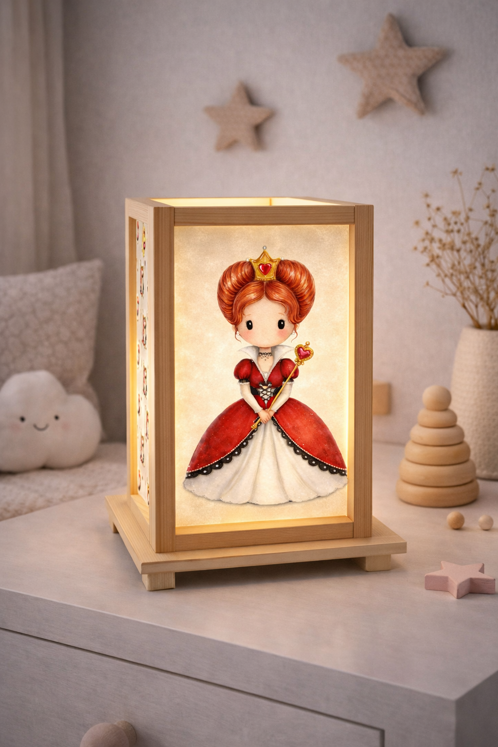 Wooden Lamps Alice in Wonderland 