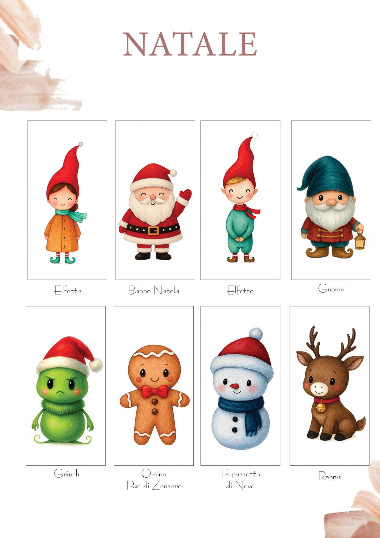 Lanterne in legno LED Natale