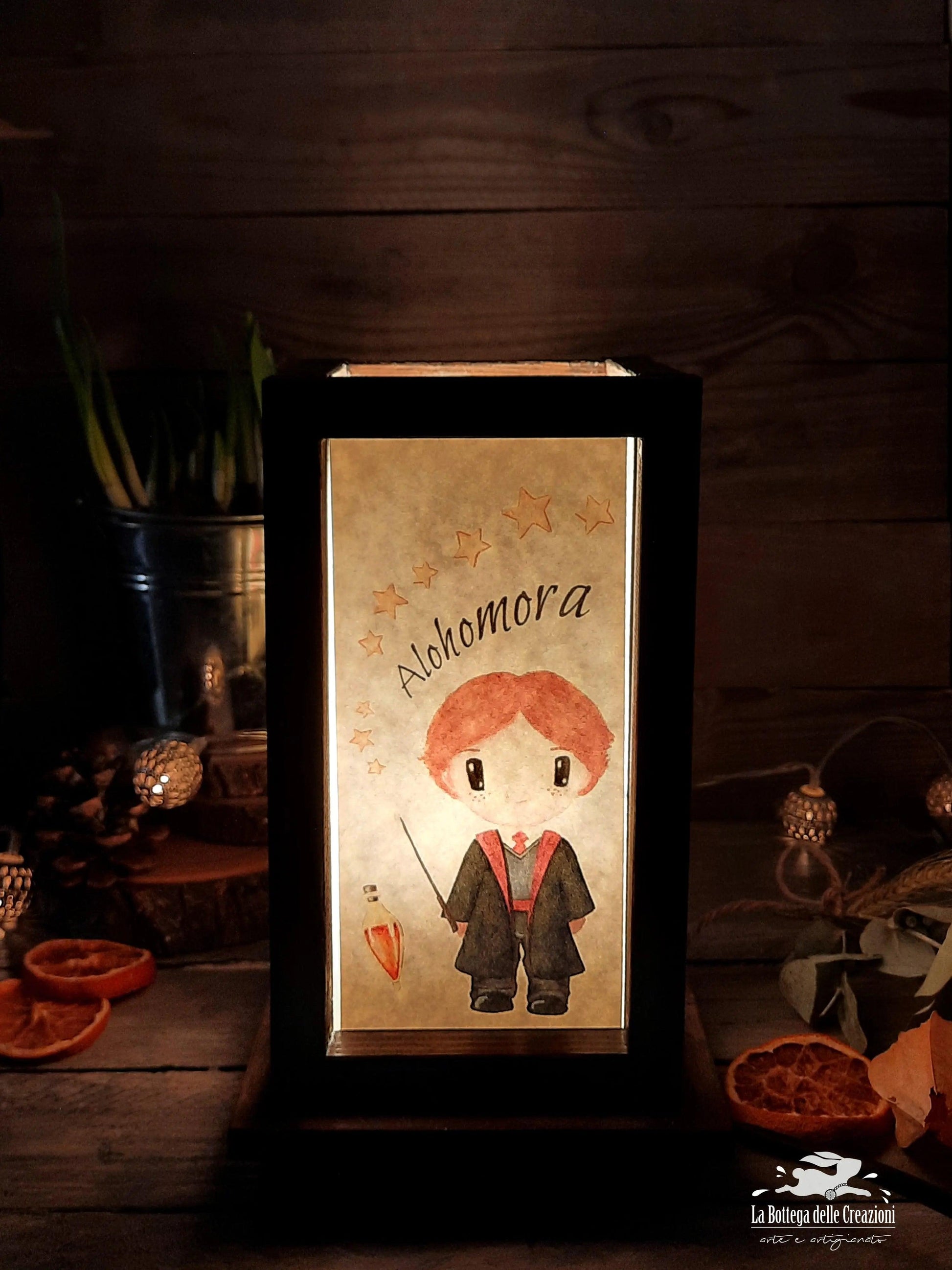 Lampade Elettriche in Legno "Harry Potter"