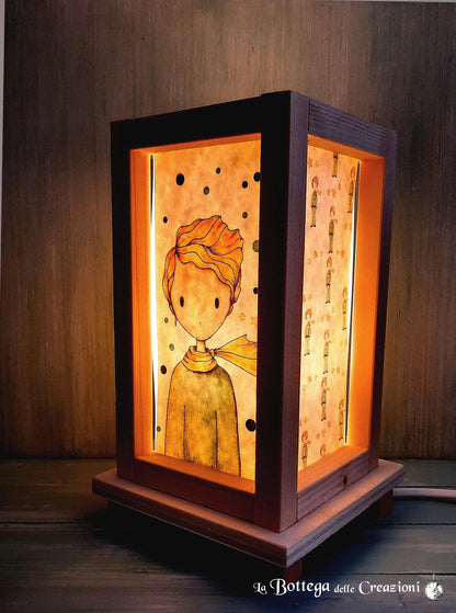 Lampade Elettriche in Legno "Piccolo Principe"