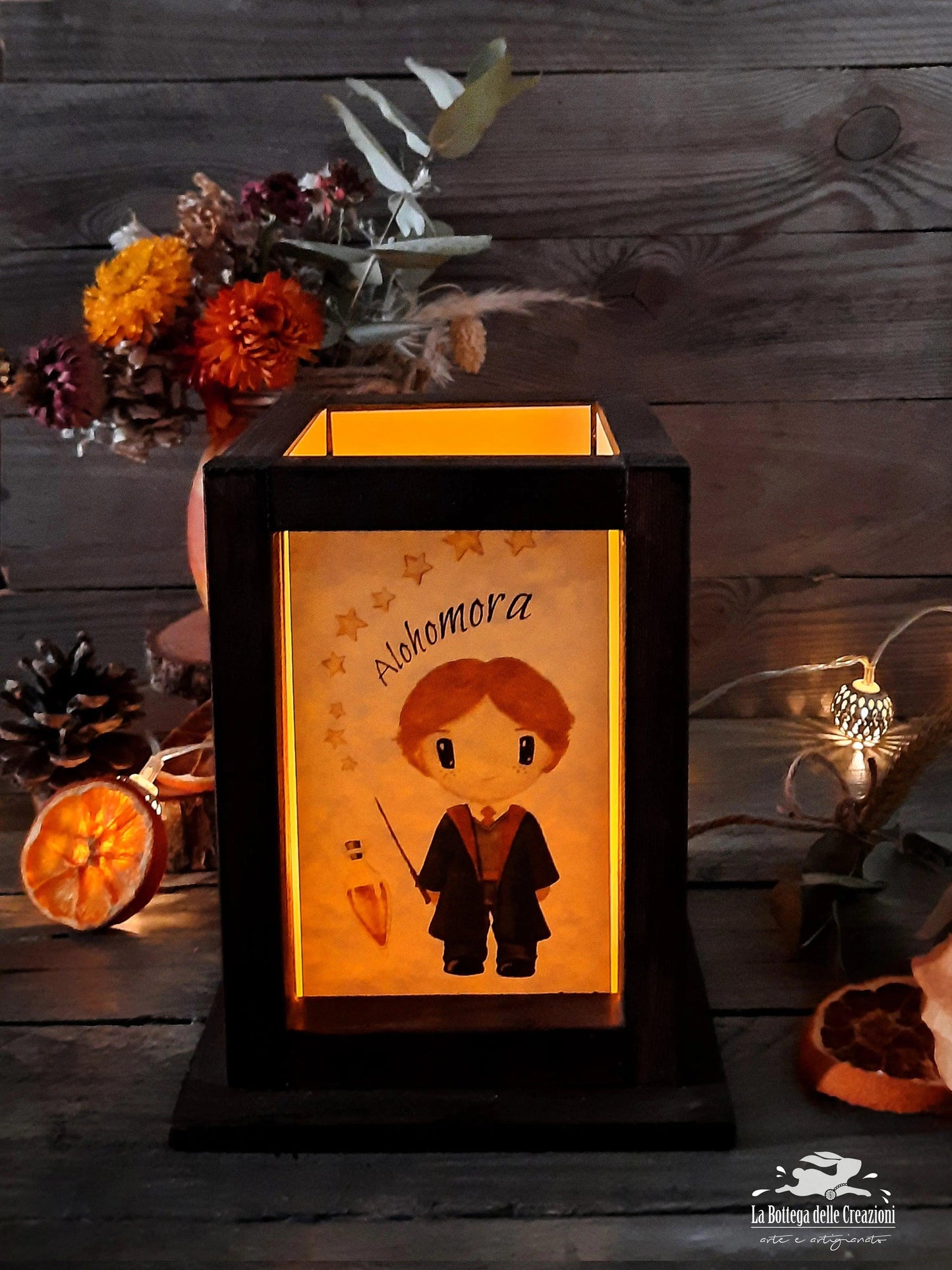 Lanterne in Legno a LED "Harry Potter"