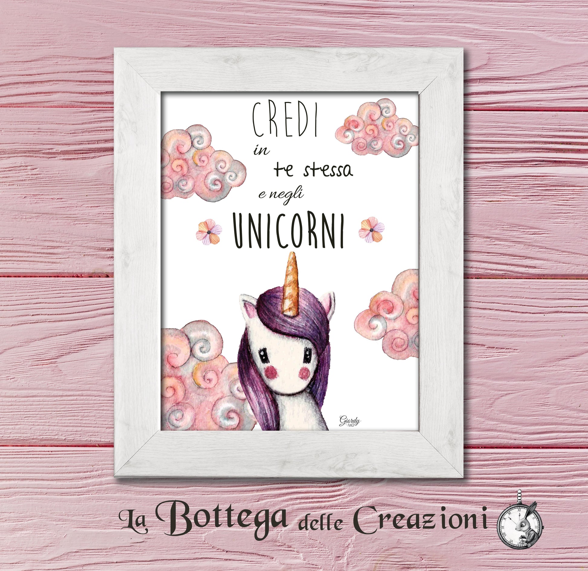 Stampe Illustrazioni Unicorni La Bottega delle Creazioni