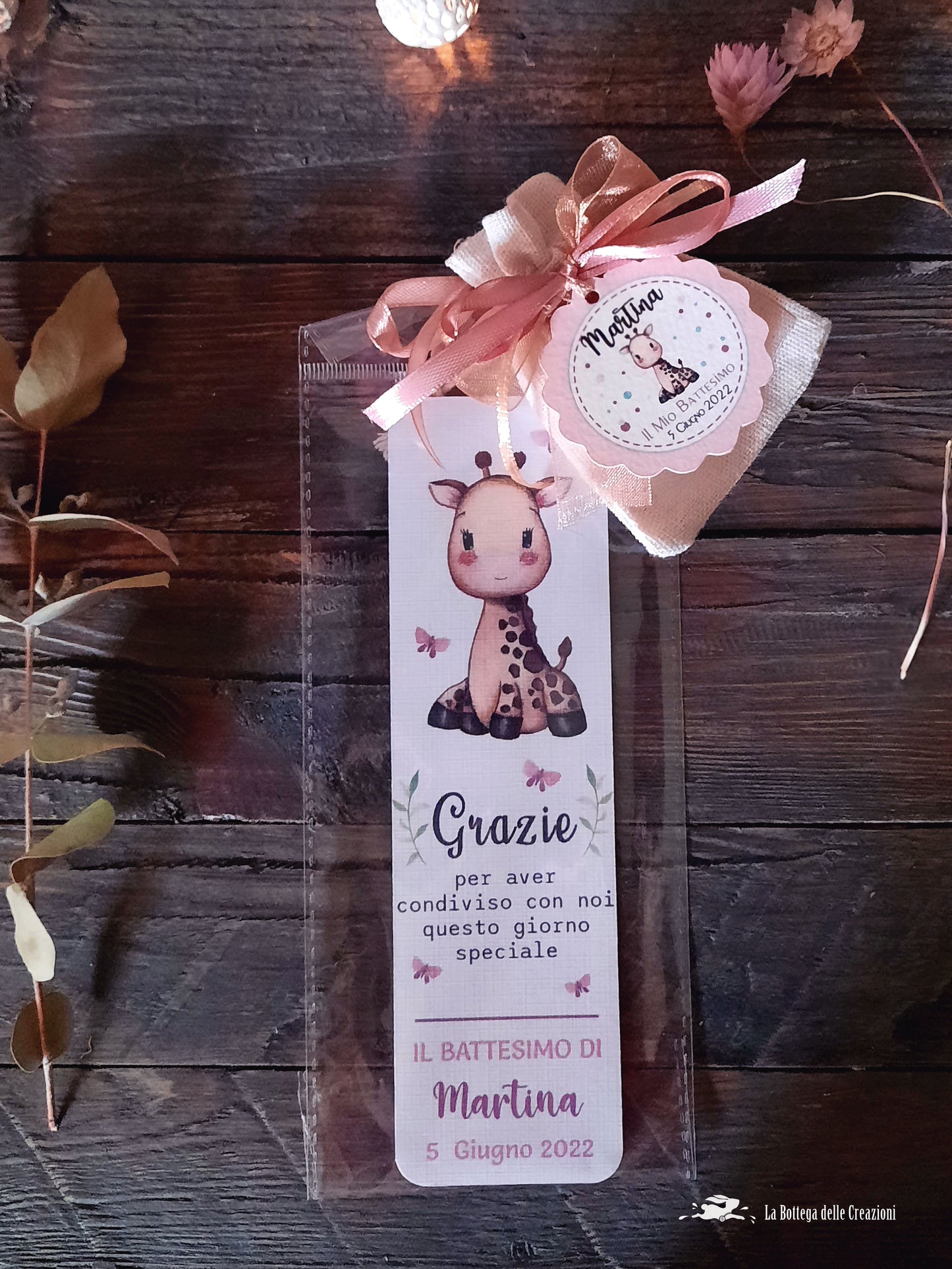 Segnaposto Cadeau Segnalibro Giraffa La Bottega delle Creazioni